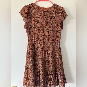 Altar'd State Floral Leopard Print Dress